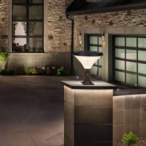 Lampe solaire à pilier fiable, charge rapide, 5 à 8 heures de charge complète, performance constante, allumage et extinction automatiques, lumière de jardin, lumière de voie d'accès - Product Image 3