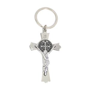 Llavero de Cruz de Acero Inoxidable Cristiano, Regalo de Navidad al por Mayor, con Joyería Religiosa de Jesús Personalizada - Product Image 1