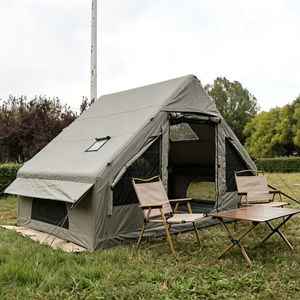 <span class=keywords><strong>Tente</strong></span> gonflable Oxford 600D vert aurore <span class=keywords><strong>de</strong></span> 6,3 mètres carrés, abri gonflable pop-up pour la survie en milieu sauvage et le camping familial - Product Image 5
