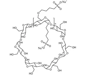 مستخلصات نباتية سولوبيلايزر بيتاديكس سلفوبيوتيل إيثر الصوديوم SBECD 182410-00-0