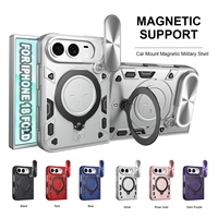 Coques de téléphone magnétiques à rotation 360° pour iPhone DUO, étui arrière robuste avec protection coulissante pour objectif d'appareil photo, coque de téléphone