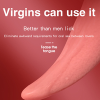 Youngwill Wiederaufladbarer Nippel-Masturbator für Frauen G-Punkt Klitoris-Stimulator Mini-Klitoris-Zungen-Leck-Vibrator Sexspielzeug für Frauen