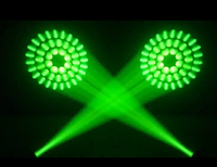 Mini projecteur LED 200W à tête mobile avec contrôle DMX512, 14 gobos et 48 prismes pour mariages, théâtres, fêtes et événements