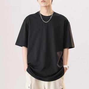 High Quality Cotton Custom T Shirt Men <b>Blank</b> Heavy <b>Weight</b> Loose Fit T shirt Printing Men's T-Shirts - Product Image 5