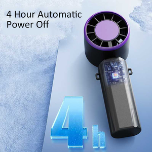 Draagbare Handheld Ventilator Koeler 100 Snelheidsniveaus 3000Mah Usb Opladen Opvouwbaar Voor Huishoudelijke Auto Hotel Gebruik - Product Image 6