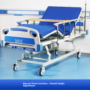 Chine Meubles médicaux bon marché Lits d'hôpital utilisés par lit <span class=keywords><strong>de</strong></span> patient avec le matelas d'air et la table à manger - Product Image 6