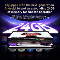 Tablet PC Android 16 Tab Octa Core 24GB RAM 128GB ROM Layar Sentuh Tablet Telepon Unisoc T7300 Tab 8.4 Inch