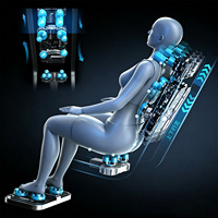 Silla de Masaje de Alta Calidad, Plegable, Portátil, de Gravedad Cero, con Compresión Caliente 3D de Cuerpo Completo, Control por Voz Inteligente y Presión de Bolsas de Aire