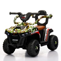 Voiture jouet tout-terrain en plastique à quatre roues pour enfants, édition graffiti, lumières, musique, alimentée par batterie, unisexe, 2 à 4 ans, 5 à 7 ans