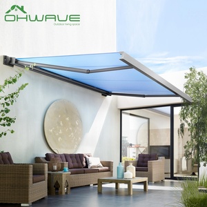 Lớn có thể thu vào cửa sổ mái hiên không thấm nước kim loại mái pergola với 5m chiếu cho ban công ngoài trời Patio hoặc vườn - Product Image 4