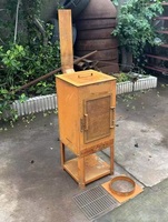 Outdoor Holzkohle-Schornsteingrill Holzbefeuerter Pizzaofen für Terrasse und Garten