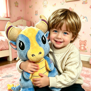 Fabricante de Peluches Personalizados, Dragón de Peluche OEM, Animal de Peluche Bordado Personalizado para Aliviar el Estrés, Regalo de Primera Comunión para Niños - Product Image 2