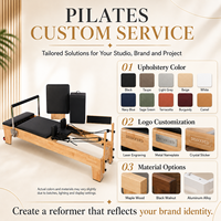 Machine de Pilates Reformer Commerciale Haut de Gamme avec Tour Cadillac, Lit en Bois de Chêne, Ensemble d'Entraînement de Base pour Studio, Gym et Yoga