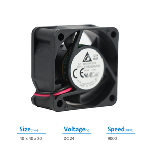 Delta EFB0424VHD 24VDC 0.09A 2.16W 9000RPM Control Cabinet Inverter UPS Axial Cooling <b>Fan</b> - Product Image 2
