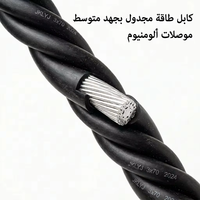 Cable Aéreo Agrupado ABC con Aislamiento XLPE y Conductor de Aluminio de 0.6/1kV, Estándar IEC 60502, para Redes Eléctricas, Cable JKLYJ