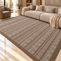 Tapis de salon haut de gamme en laine et soie de Nouvelle-Zélande, style moderne, fait main, tufté, pour la décoration de villas de luxe