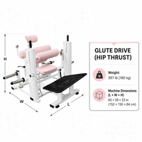 Machine à Hip Thrust à charge libre pour usage commercial, équipement de fitness pour l'entraînement de la force des fessiers et du pont fessier, destiné aux fabricants de matériel de gym professionnel