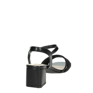K-9533 alla moda sandali con tacco nero estate autunno primavera scarpe da sposa aperta punta Peep Square in pelliccia elegante Sexy - Product Image 3