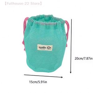 Mesh Drawstring Pocket <b>Makeup</b> Toiletry <b>Storage</b> Bags Travel Washing Body Shower Organizer Cosmetic Bag - Product Image 6