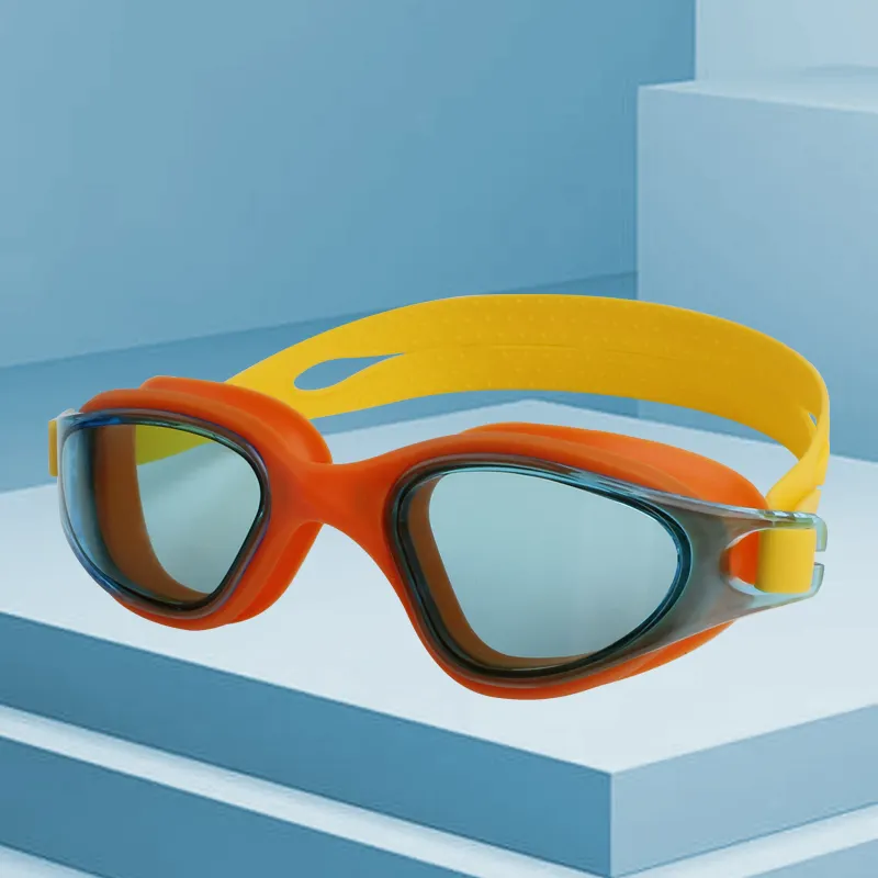 Силиконовые плавательные очки с Большой рамкой для взрослых