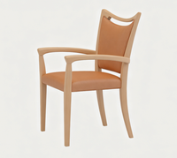 Table et chaises de salle à manger en bois massif, style minimaliste moderne, pour les soins aux personnes âgées dans les maisons de retraite, les appartements et les restaurants