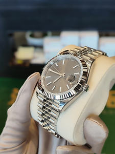 Factory Hot Selling Luxury Men's & Ladies' 41mm Gray Mechanical Sport <b>Watch</b> Customized 20mm Stainless Steel Band Hidden Clasp - Product Image 3