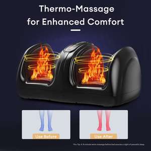 Masseur de pieds entièrement ouvert pour masser les pieds, le bas des jambes et la plante des pieds. Machine de thérapie des pieds qui chauffe - Product Image 5