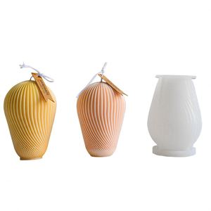 Irregular Water Ripple Candle Silicone Mold <b>Lantern</b> Style Aromatherapy Soap DIY Plaster Ornaments Grinding Cake Decoration - Product Image 6