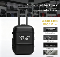 Sac à dos pour ordinateur portable avec compression sous vide, compartiment sec/humide, compatible TSA, type trolley