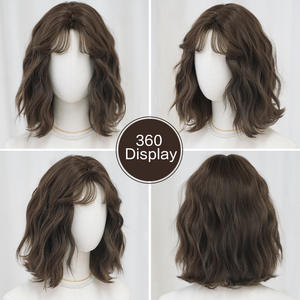 วิกผมสไตล์<span class=keywords><strong>เกาหลี</strong></span>ญี่ปุ่นสำหรับผู้หญิง <span class=keywords><strong>ผม</strong></span><span class=keywords><strong>สั้น</strong></span>แบบม้วนลอนธรรมชาติ <span class=keywords><strong>ทรง</strong></span><span class=keywords><strong>ผม</strong></span>หน้าม้าแปดส่วน นุ่มฟู - Product Image 6