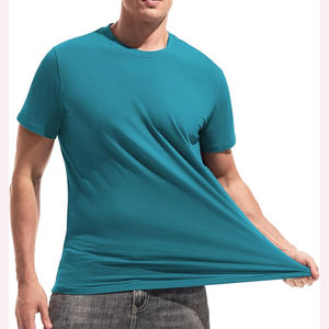Camiseta de Hombre de Corte Ajustado, Talla Grande, Color Sólido, de la Mejor Calidad, Cuello Redondo, Venta Directa de Fábrica - Product Image 6