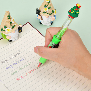 Juego de Bolígrafos de Plástico de 4 Colores con Diseño de Dibujos Animados, 0.5 mm, Regalos Escolares y Navideños Personalizados - Product Image 3