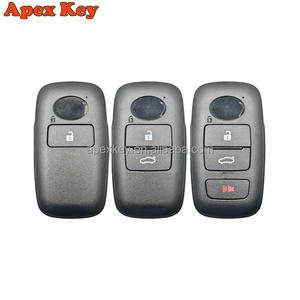 Coque de clé de voiture télécommandée intelligente 2B/3B/4B/5B avec lame non taillée, en ABS, couleur noire, pour Raize Rocky - Product Image 1