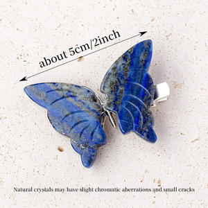 กิ๊บติดผมรูปผีเสื้อทำมือจากคริสตัลธรรมชาติสำหรับของที่ระลึกขายส่ง - Product Image 2