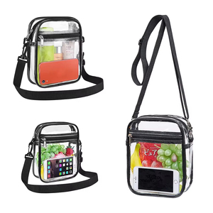 Vente en gros de sac à bandoulière en PVC transparent pour femmes sac à main fourre-tout sac de téléphone sac de messager personnalisé de <span class=keywords><strong>marque</strong></span> - Product Image 6