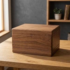 Urna Funeraria de Bambú Tallada a Mano Estilo Americano, Ecológica, Duradera, Ligera, Extra Grande, Decorativa, para Adultos B.S. 200/220 - Product Image 1