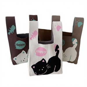 Cute Cartoon Animal Print Polyester Vintage <b>Coin</b> Purse Mobile Phone <b>Case</b> Outdoor Beach Bag Ladies' Handbag Autumn Open - Product Image 2