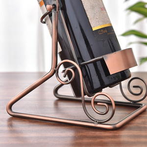 Porte-<span class=keywords><strong>bouteilles</strong></span> de table autoportant, décoration de <span class=keywords><strong>cave</strong></span> <span class=keywords><strong>à</strong></span> <span class=keywords><strong>vin</strong></span>, design classique vintage, support en fer pour <span class=keywords><strong>bouteilles</strong></span> - Product Image 2
