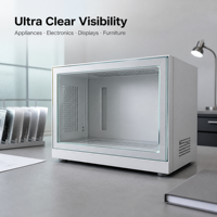 Verre flotté ultra-clair à faible teneur en fer WTEM, haute transmittance 99 %, 1,5 mm, avec trous percés, garantie 5 ans+, pour affichage de montres et horloges