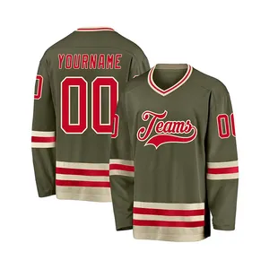 Jersey Factory Customization Pro Outdoor Wear Oversized Lightweight Sportswear Hockey Sweat Wicking Blank Ice Hockey Jersey