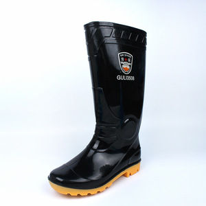 Botas de lluvia para hombre Guli3508, negras, de caucho grueso, antideslizantes, para minería y uso en exteriores. - Product Image 4