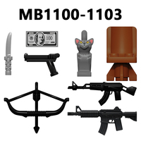 MB1100-1103 Personnages de films Scarface John Rambo Père Noël Mini Accessoires Jouet Éducatif Blocs de Construction pour