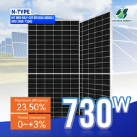 Module Solaire 550W 580W 600W TOPCon Bifacial Type N Double Verre CE TUV IEC pour Toiture Commerciale Entrepôt