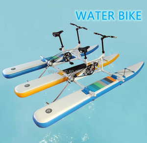 水上乐园设备新设计双人充气水上自行车垫板踏板船 - Product Image 3