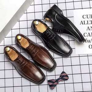 Chaussures Oxford en cuir véritable pour homme, style italien, qualité luxueuse, fabrication artisanale, bout pointu, chaussures de mariage - Product Image 5