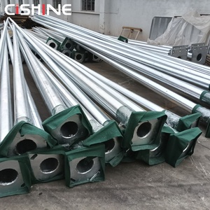 Poteau d'éclairage extérieur Cishine en acier galvanisé à chaud de 8m et 9m, à bras simple ou double courbé, pour routes et autoroutes - Product Image 6