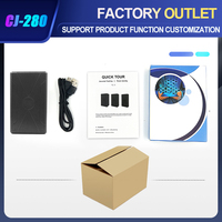 CJ280 CJGPS Système de suivi GPS sans fil à aimant puissant pour véhicule, voiture, 24000mAh, longue durée de vie de la batterie, traceur GPS