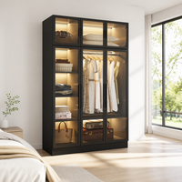Armoire coulissante moderne sur mesure en bois massif, finition laquée brillante, taille ajustable, pour chambre d'hôtel, meuble de dressing