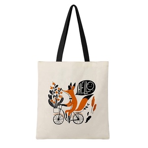Sac fourre-tout en toile de coton pour femmes, personnalisable avec logo, écologique, recyclable, pour les courses et les vêtements - Product Image 4
