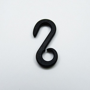 Al por mayor bolsa de plástico negro accesorio S gancho forma de hebilla - Product Image 3